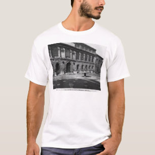 Voorzijde van de bibliotheek t-shirt