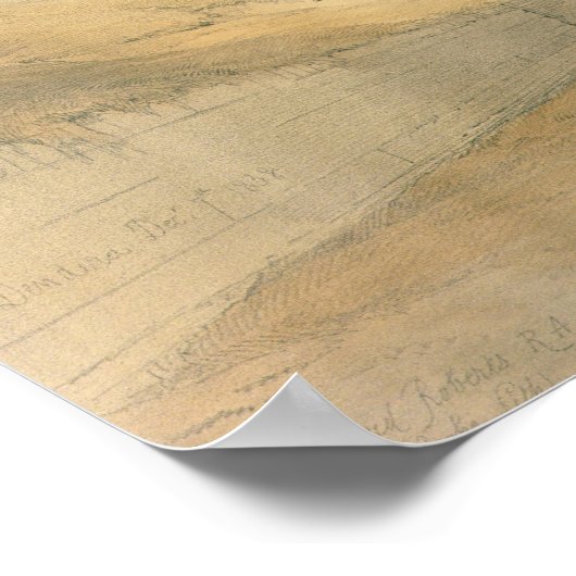 Voorzijde van de tempel Hathor Poster (Hoek)