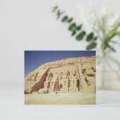 Voorzijde van de tempel van Ramesses II Briefkaart (Staand voorkant)