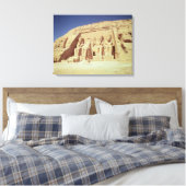 Voorzijde van de tempel van Ramesses II Canvas Afdruk (Insitu (Slaapkamer))
