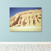 Voorzijde van de tempel van Ramesses II Canvas Afdruk (Insitu (Houten vloer))