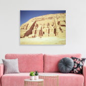 Voorzijde van de tempel van Ramesses II Canvas Afdruk (Insitu (Woonkamer))