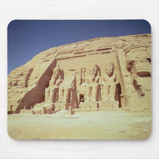 Voorzijde van de tempel van Ramesses II Muismat (Voorkant)