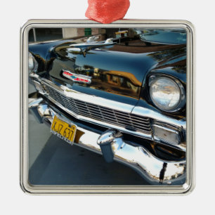 Voorzijde van een klassieke 1956 Chevy Bel Air Hot Metalen Ornament