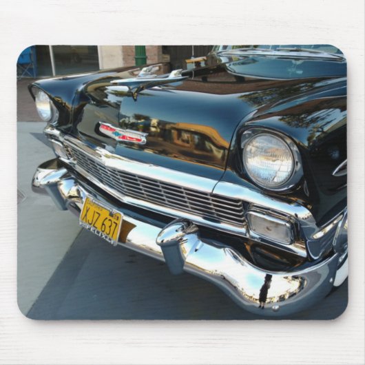 Voorzijde van een klassieke 1956 Chevy Bel Air Hot Muismat (Voorkant)