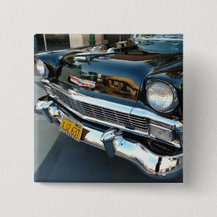 Voorzijde van een klassieke 1956 Chevy Bel Air Hot Vierkante Button 5,1 Cm