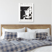 Voorzijde van het prospectus voor het Gele Boek Canvas Afdruk (Insitu (Slaapkamer))