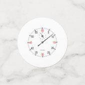 Voorzijde van horloge stoppen confetti (Kleine voorkant)