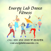 Voorzijde van klasse Dance-oefening aanpassen Raamsticker (Vel 3)