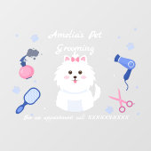 Voorzijde van pop-upvenster met wieltjes aanpassen raamsticker (Vel)