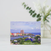 Voorzijde van Willemstad Curacao op Briefkaart (Staand voorkant)