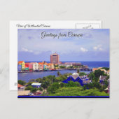 Voorzijde van Willemstad Curacao op Briefkaart (Voorkant / Achterkant)