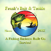 Voorzijde voor Geviste baissetjeswinkel aanpassen Raamsticker (Vel 3)