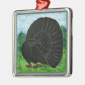 Voorzijde: zwart metalen ornament (Links)