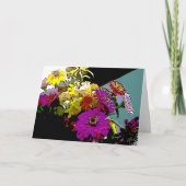 Voorzitje Boeket Moederdag Kaart (Voorkant)