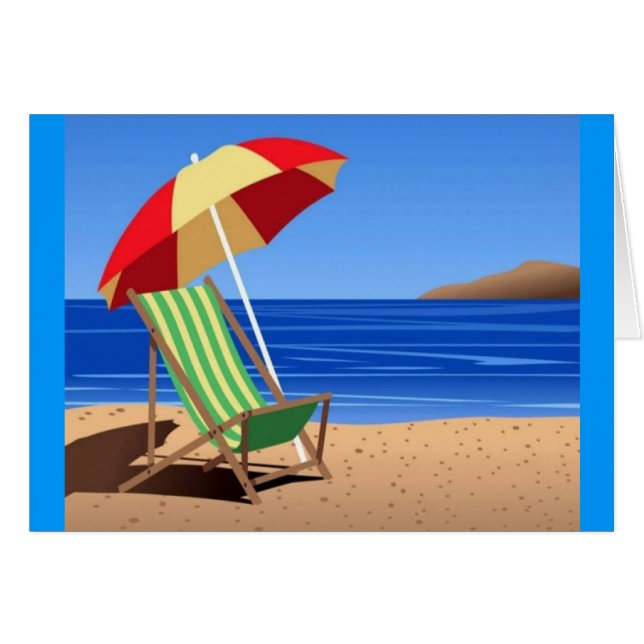 Voorzitter bij het strand (Voorkant Horizontaal)