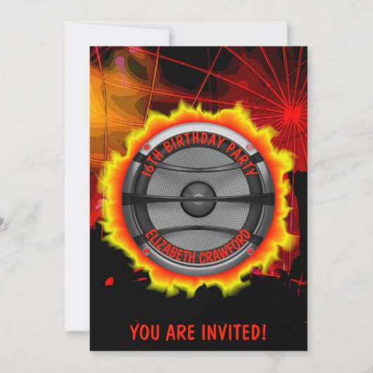 Voorzitter Birthday of een soort partijuitnodiging Kaart (Voorkant)