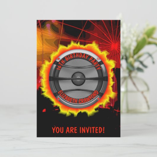 Voorzitter Birthday of een soort partijuitnodiging Kaart (Staand voorkant)