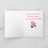 Voorzitter directeur: nummer één dramaleraar kaart (Binnen)