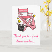 Voorzitter directeur: nummer één dramaleraar kaart (Gele Bloem)