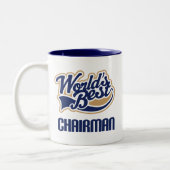 Voorzitter Gift (Beste werelden) Tweekleurige Koffiemok (Links)