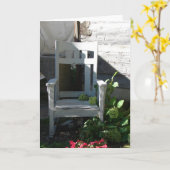 Voorzitter in een tuin kaart (Gele Bloem)