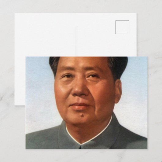 Voorzitter Mao Briefkaart (Voorkant / Achterkant)