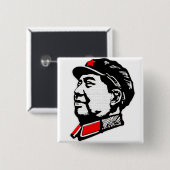 Voorzitter Mao Button (Voorkant /achterkant)