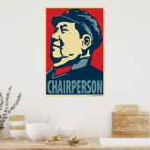Voorzitter Mao: Obama parodie poster (Keuken)
