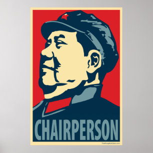 Voorzitter Mao: Obama parodie poster