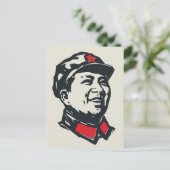 Voorzitter Mao Portrait Briefkaart (Staand voorkant)