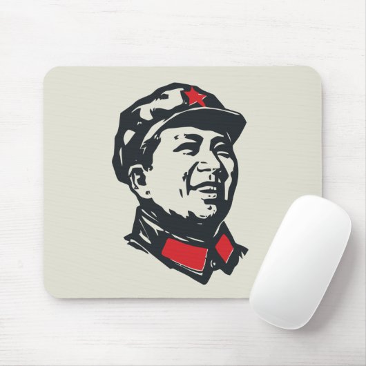 Voorzitter Mao Portrait Muismat (Met muis)