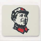 Voorzitter Mao Portrait Muismat (Voorkant)