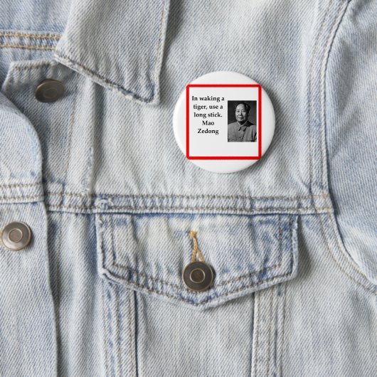 Voorzitter Mao Ronde Button 5,7 Cm (In situ)