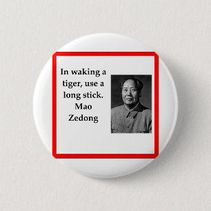 Voorzitter Mao Ronde Button 5,7 Cm