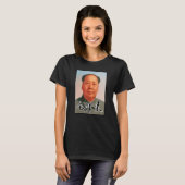 Voorzitter Mao Zedong Handtekening Chinese communi T-shirt (Voorkant volledig)