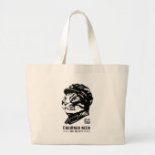 Voorzitter Meow - Cat Propaganda Bag Grote Tote Bag (Voorkant)