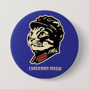 Voorzitter Meow Ronde Button 7,6 Cm