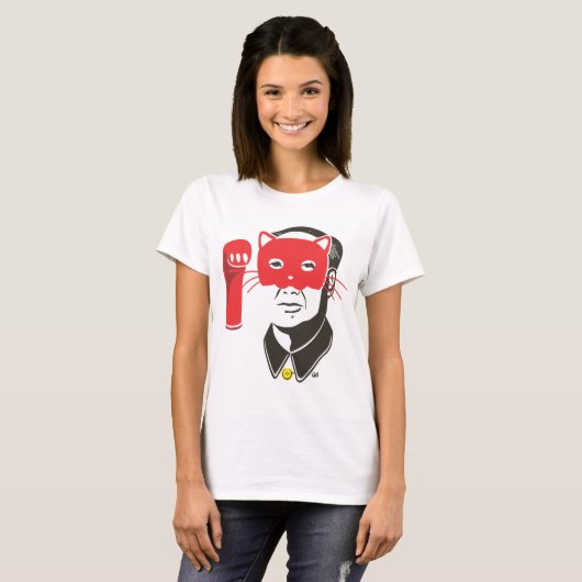 Voorzitter Meow (rood) T-shirt (Voorkant volledig)