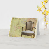 Voorzitter met achtergrond Rosey Kaart (Gele Bloem)