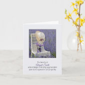 Voorzitter met Pet en bloemen Kaart (Gele Bloem)