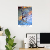Voorzitter op een portie poster (Thuiskantoor)