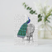 Voorzitter Peacock Briefkaart (Staand voorkant)