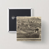 Voorzitter van Charles Alexander Vierkante Button 5,1 Cm (Voorkant /achterkant)