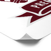  voorzitter van de Barbershop Logo Poster (Hoek)