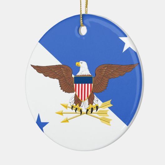 Voorzitter van de gezamenlijke staf keramisch ornament (Links)