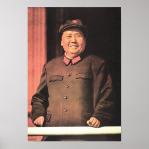 Voorzitter van de Grote Leider Mao Zedong 1968 Chi Poster