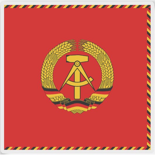 Voorzitter van de Staatsraad van Oost-Duitsland Vl Sticker (Voorkant)