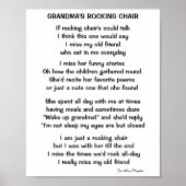 VOORZITTER VAN GRANDMA VOOR ROCKING POSTER (Voorkant)