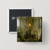 Voorzitter van St. Peter, 1665 Vierkante Button 5,1 Cm (Voorkant /achterkant)